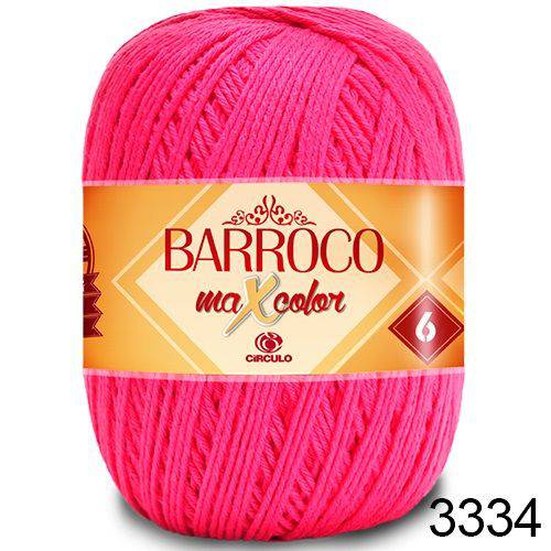 BARBANTE BARROCO MAXCOLOR 100%ALGODÃO 200G 226M CEREJA 3334