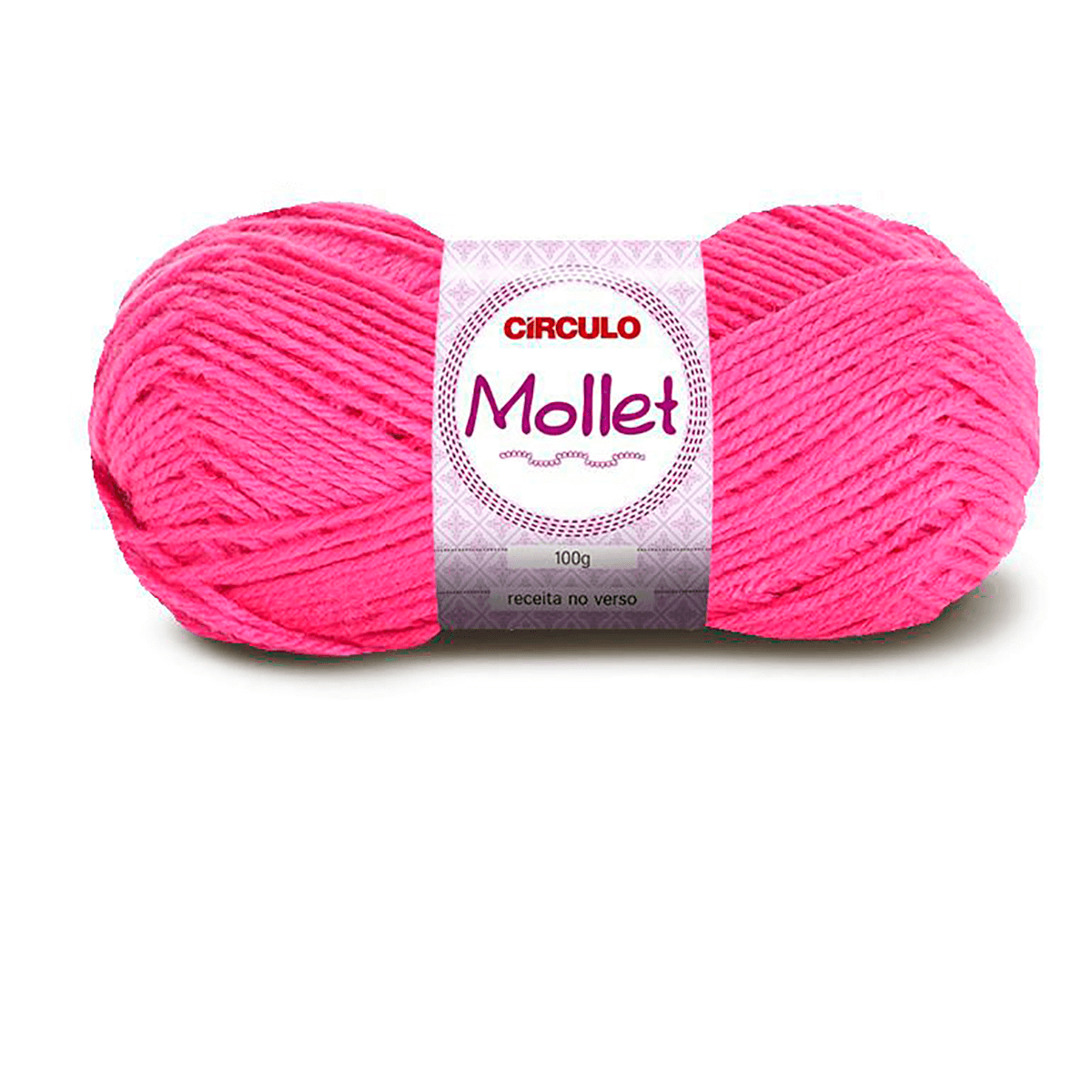 LÃ MOLLET PARA TRICO 100%ACRÍLICO 100G 200M ROSA CLARO 3182 CIRCULO