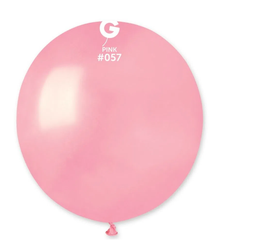 BALÃO BEXIGA BIODEGRADÁVEL LISO LÁTEX 1UN 80CM ROSA BEBE 31POL