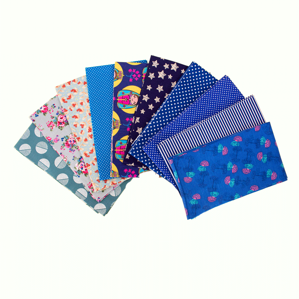 RETALHO TECIDO TRICOLINE ESTAMPAS SORTIDAS 10CM 1,40M L 1UN AZUL CLARO ...