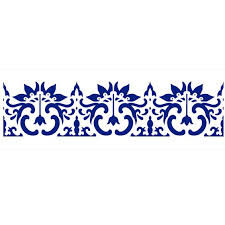 STENCIL BARRA ARABESCO FLOR 1UN