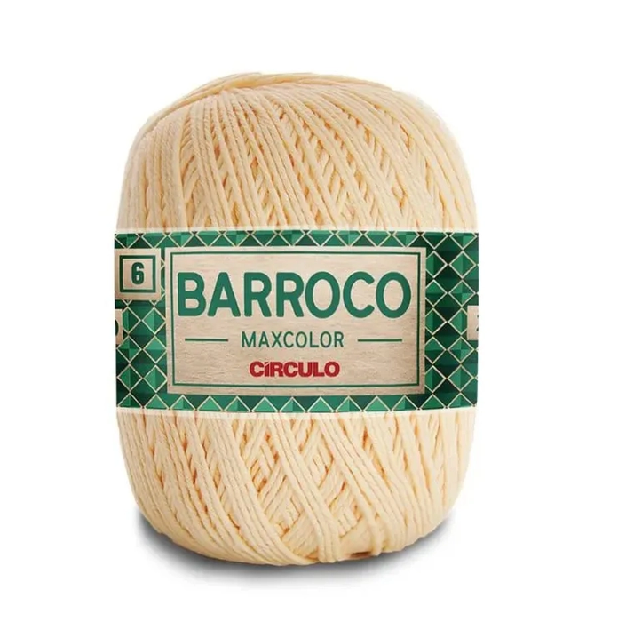 BARBANTE BARROCO MAXCOLOR 100%ALGODÃO 200G 226M MARROM CLARO 7738