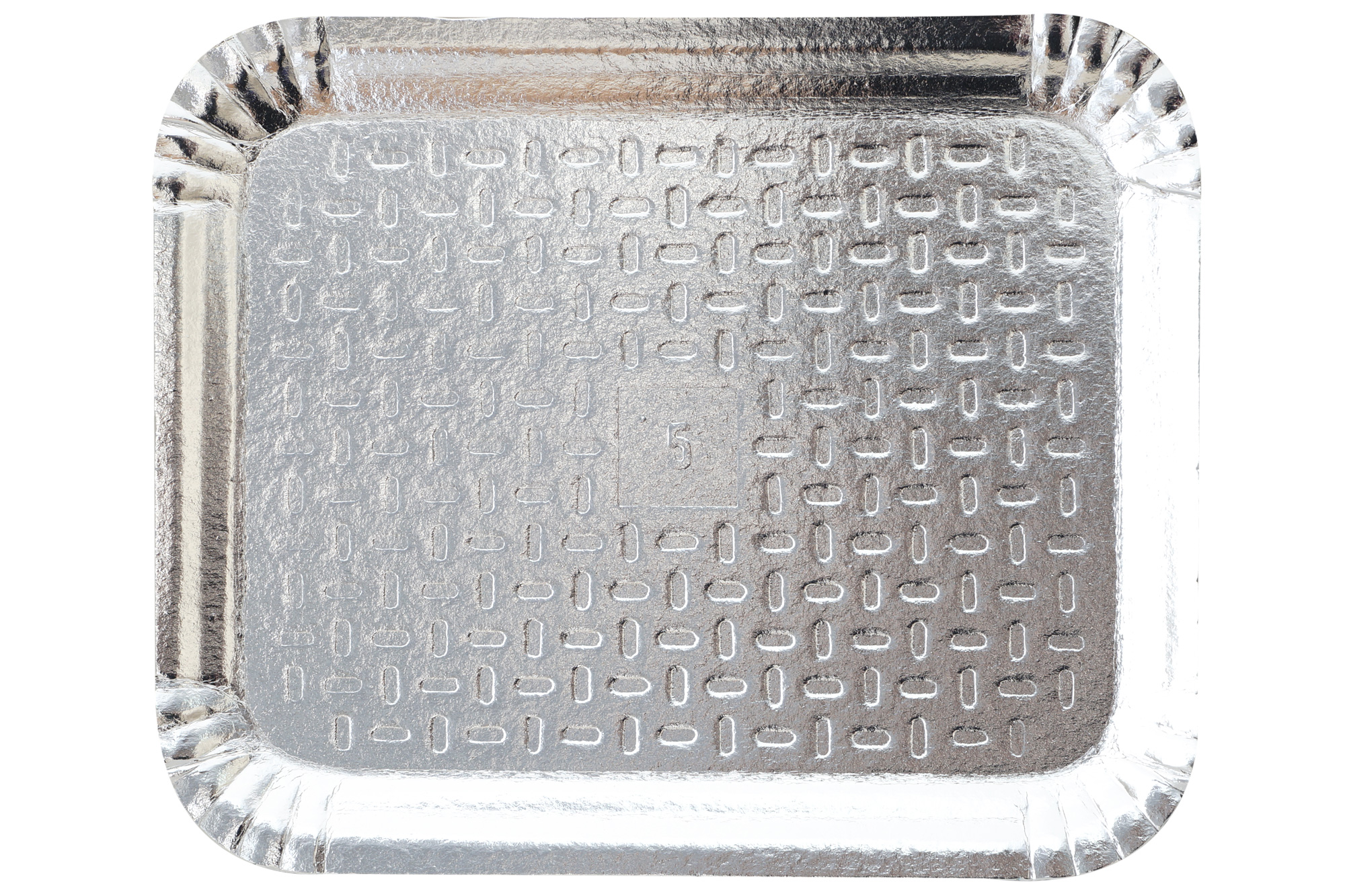 BANDEJA RETANGULAR DESCARTAVEL PAPEL/LAMINADO 101386 1UN 43X51CM PRATA ...