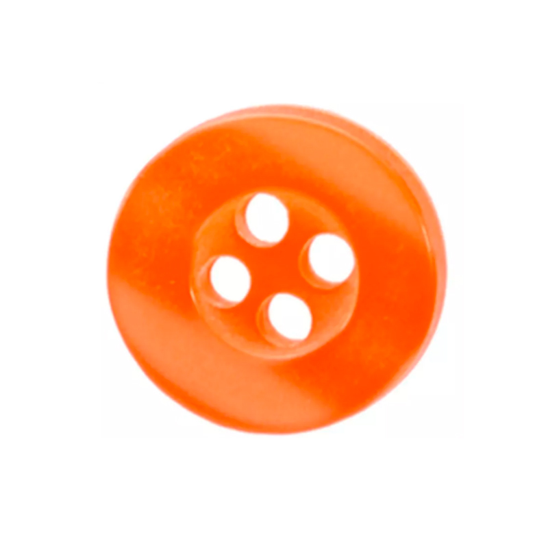 BOTÃO REDONDO PLÁSTICO COM 4 FUROS 12UN 11MM BRANCO | Lojas Linna