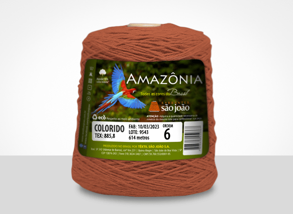 BARBANTE 85%ALGODÃO 93156 614M 600G 4/6 CENOURA 39 | BARBANTE SAO