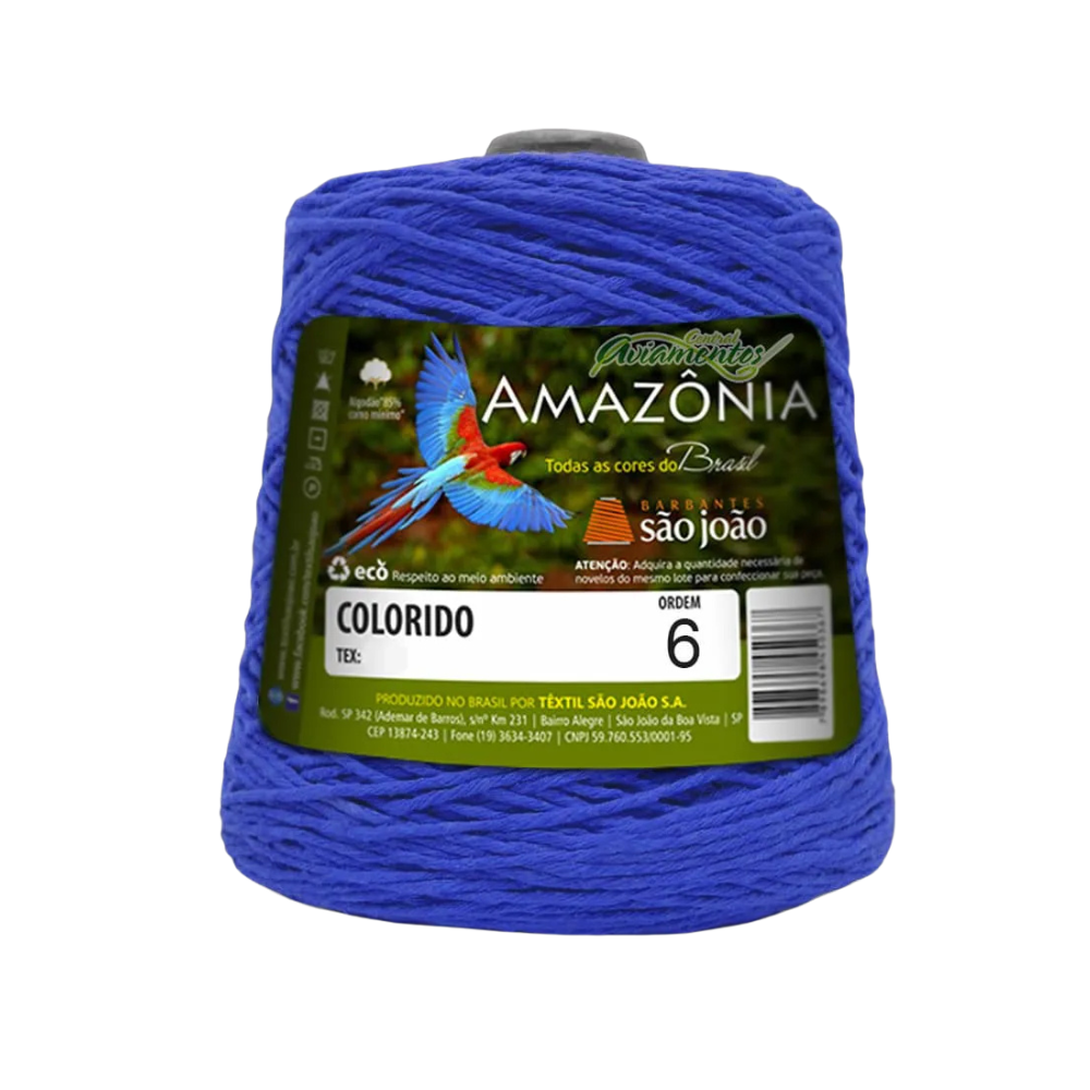 BARBANTE AMAZÔNIA 85%ALGODÃO - 614M - 600G