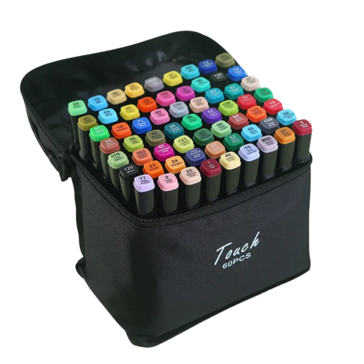 KIT DE CANETAS TOUCH PONTA DUPLA BOBBIE GOODS - 48 CORES