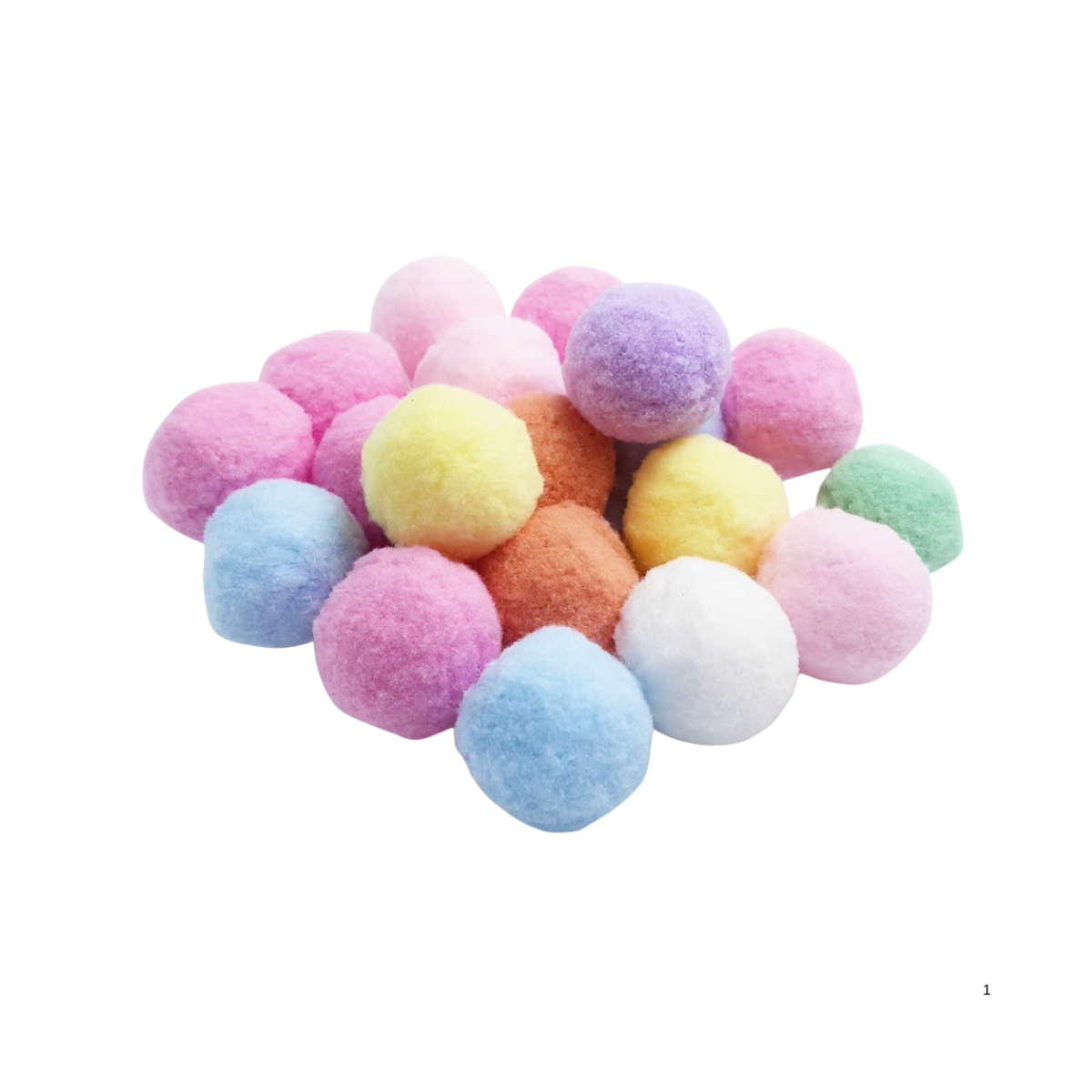小物 pompom POMPOM MULTICOR - 25MM - 20UN