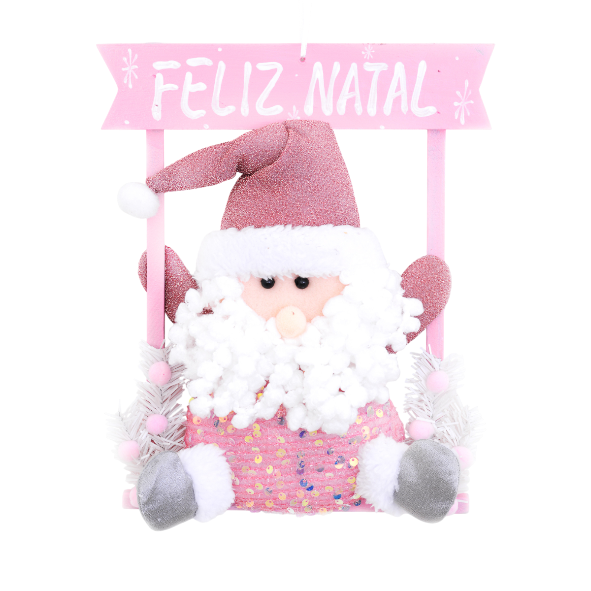 BONECO NOEL PERNA FLEXÍVEL COM LED 1UN(REF: NTD10128) | PAPAI NOEL RIO ...