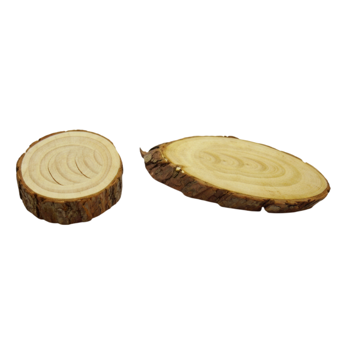 BASE DE MADEIRA SIMPLES OVAL - 22X1,5CM - NATURAL - 1UN | RUSTICOS