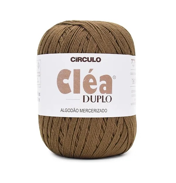 LINHA PARA CROCHÊ CLÉA DUPLO - CHOCOLATE - 508M - 1UN