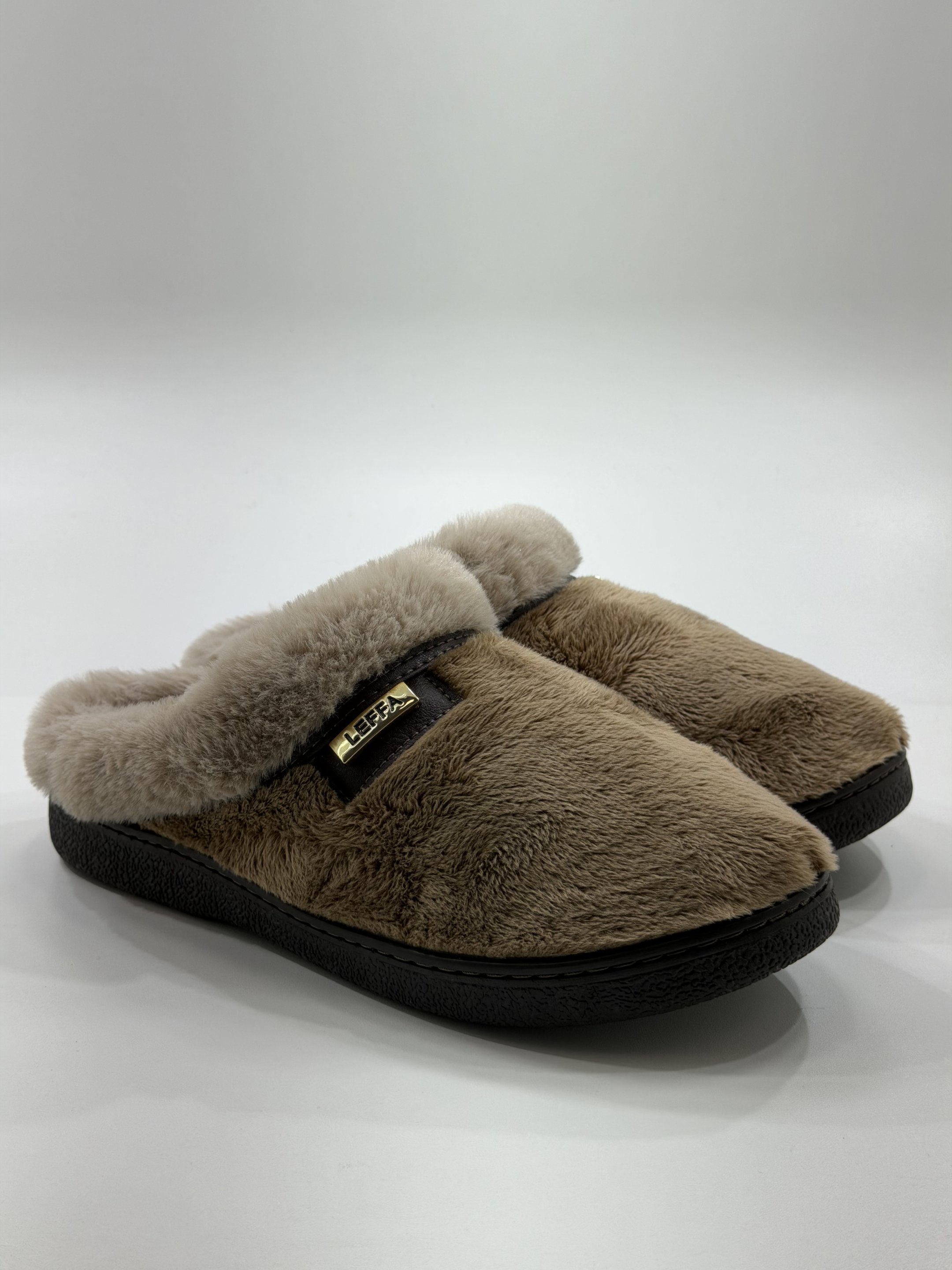 Chinelo Pantufa Leffá Peluciado 796 Castor | Sapatu's Görck
