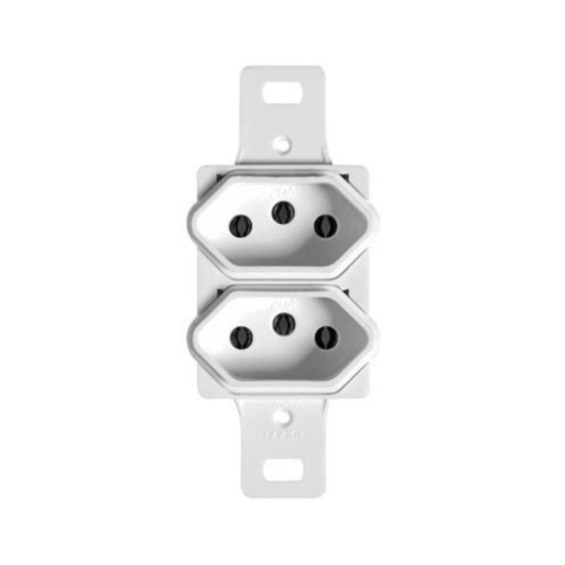 Módulo Tomada Linha 50.000 2P+T 250V~ 10A Branco 50036 Pezzi | Pró