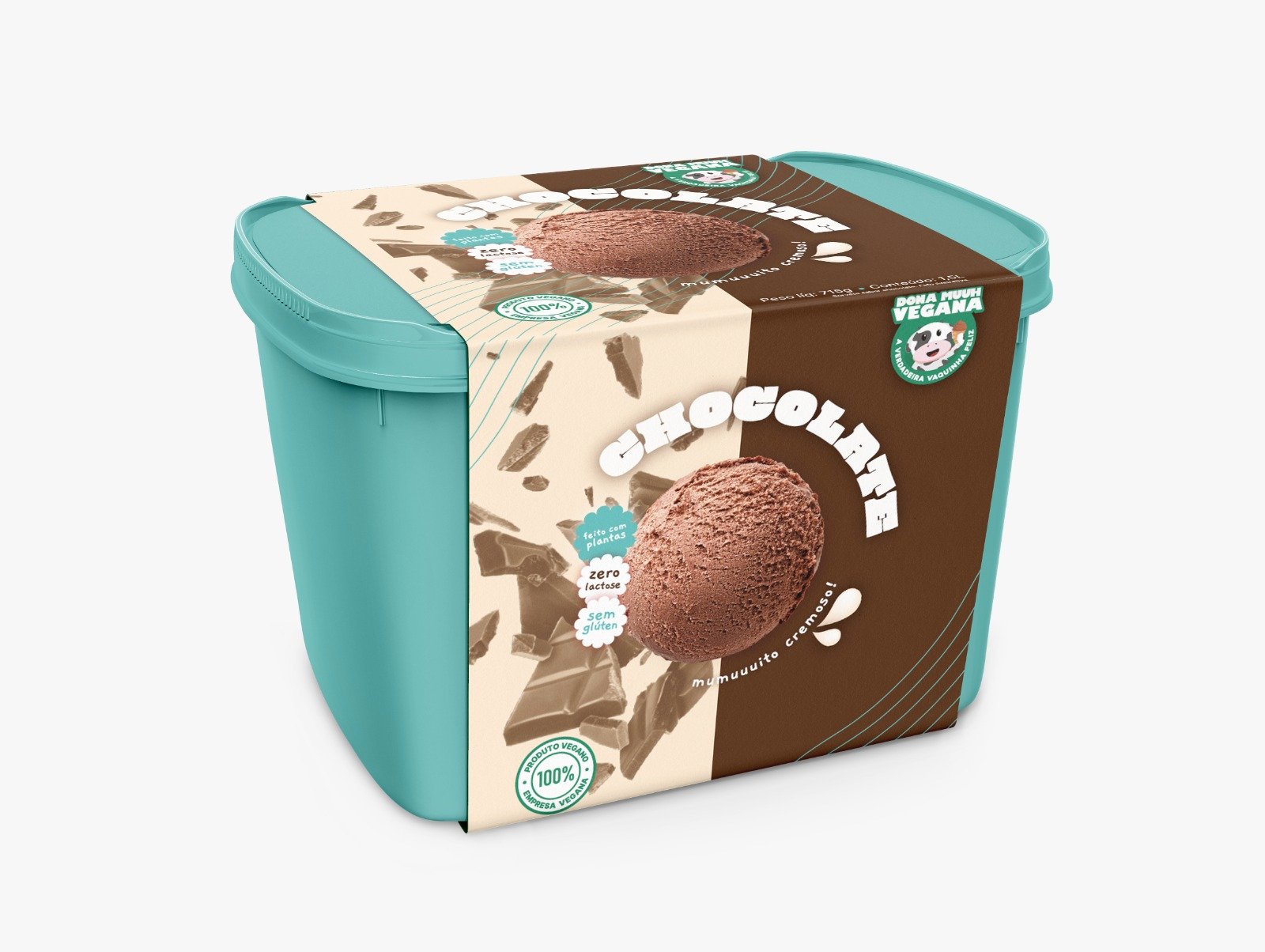 Sorvete Vegano Chocolate 1,5L - OVNI