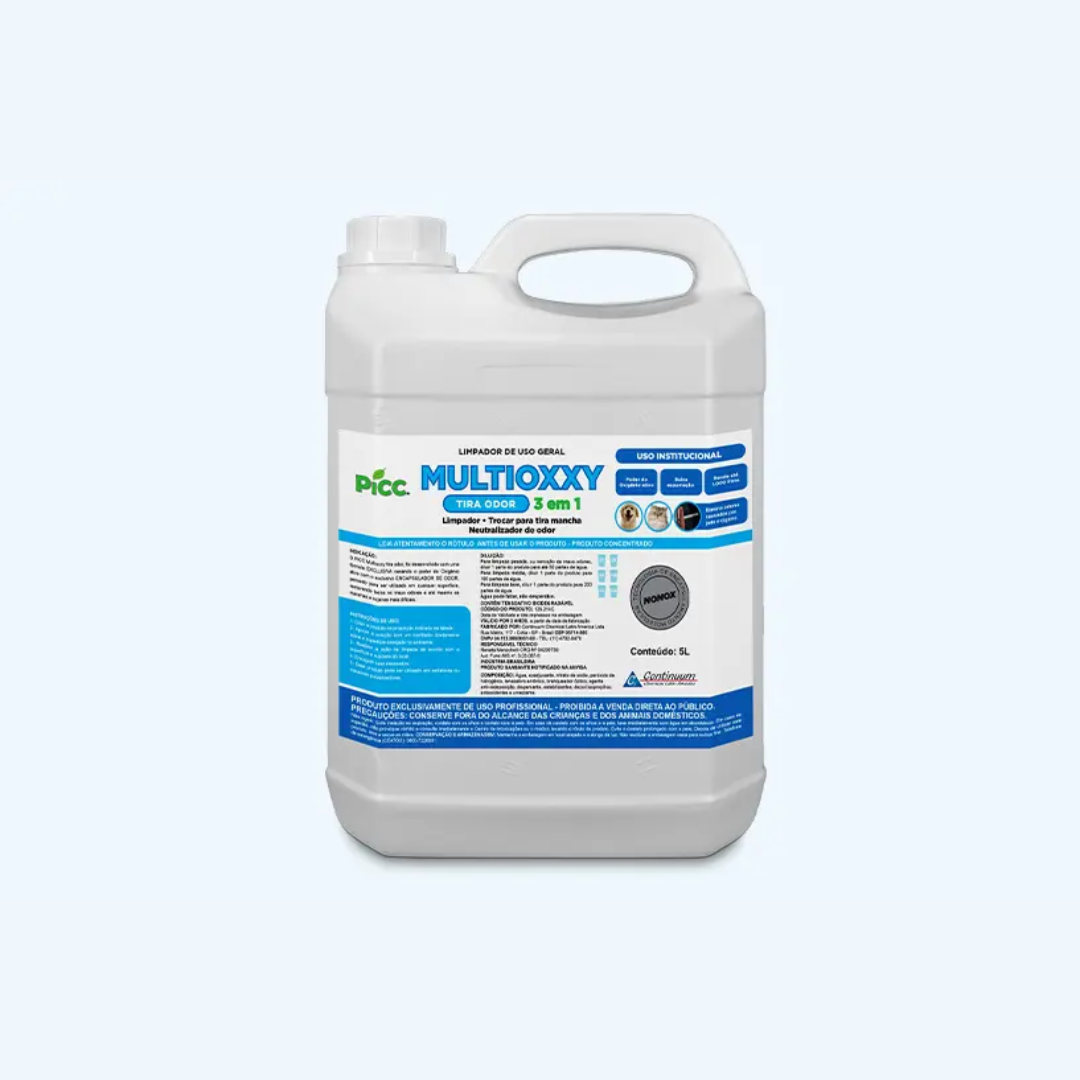 Limpador Multiuso PICC Multioxxy Tira Odor de Xixi de Cães e gatos