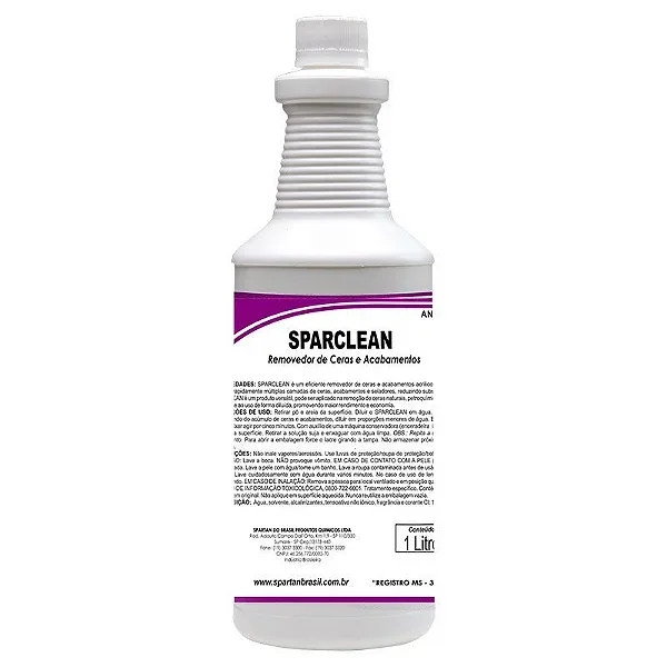 Sparclean removedor de ceras e acabamentos 1 Litro - Spartan