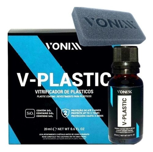 Vitrificador V-Plastic Vonixx para Plásticos 20ml